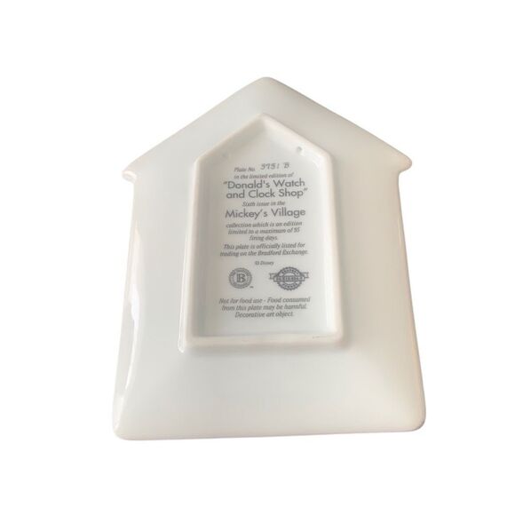 Vintage Disney Retired Donald’s Watch and Clock Shop Mickey’s Village House - Picture 4 of 6